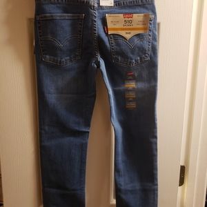 Levis, boys 510 skinny jeans, blue.